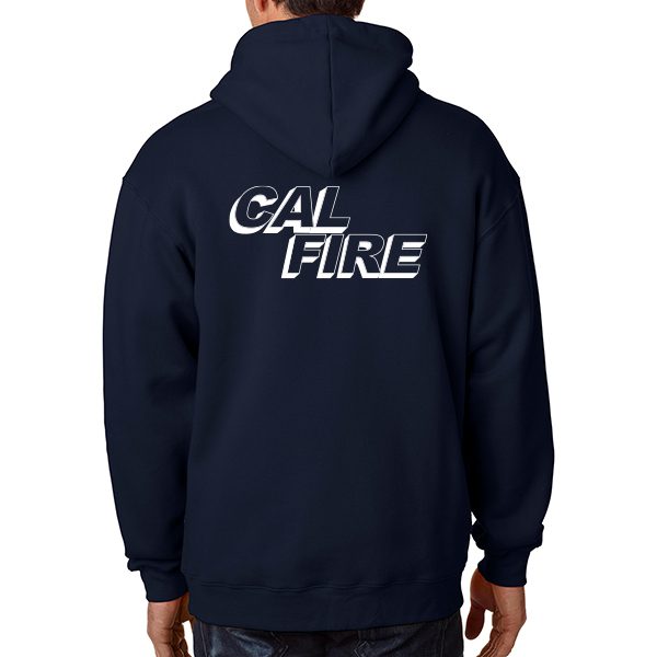 CAL FIRE Full-Zip Hooded Sweatshirt with CAL FIRE Logo - Image 2