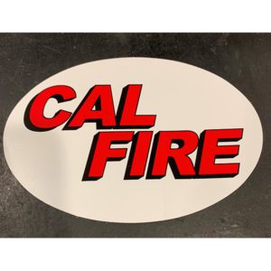 BareBones CAL FIRE Oval 4" x 6" Bumper Sticker