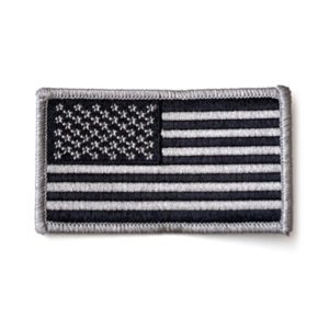 U.S.A. Flag Patch Grey / Black