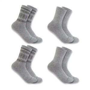 Carhartt Women's Heavyweight Synthetic-Wool Blend Crew Sock 4-Pack