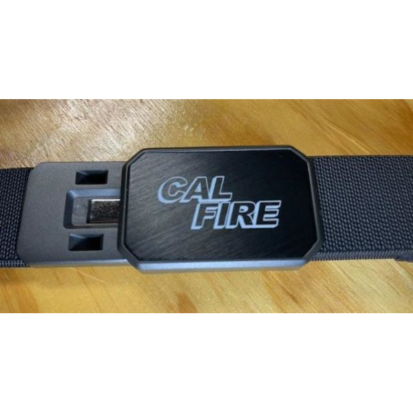 CAL FIRE Magnetic Belt Buckle with Black Stretch Belt One Size - Image 4