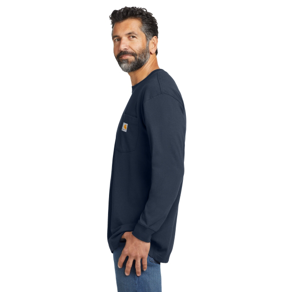 Carhartt Loose Fit Heavyweight Long-Sleeve Pocket T-Shirt with Cal Fire Logo Side View