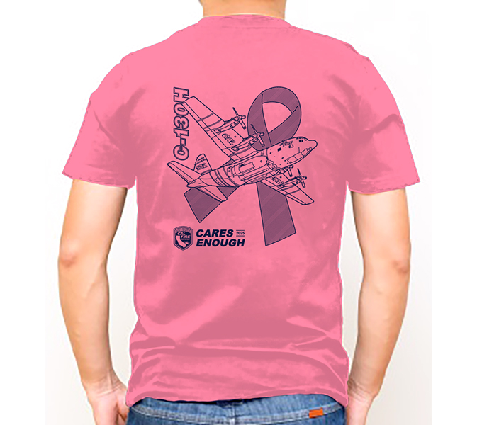 CAL FIRE Cares Enough to Wear Pink 2025 C-130H Shirt - Image 4